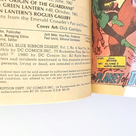vtg Best of DC Comics Green Lantern - Picture 3 of 3